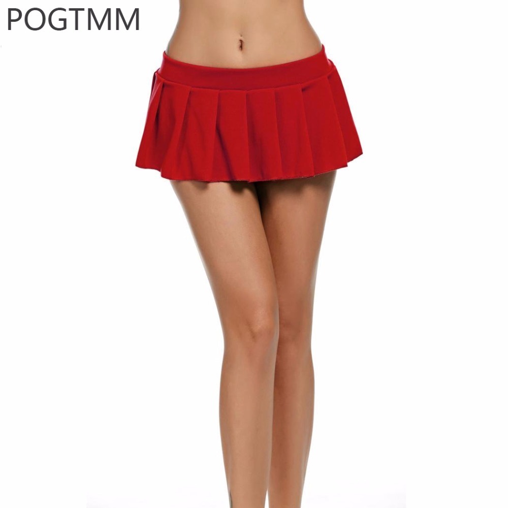 Sexy Schoolgirl Micro Mini Skirt Women Short Summer Tutu Pleated Skirt Female Cosplay Erotica School Costume XXL Jupe Femme S916