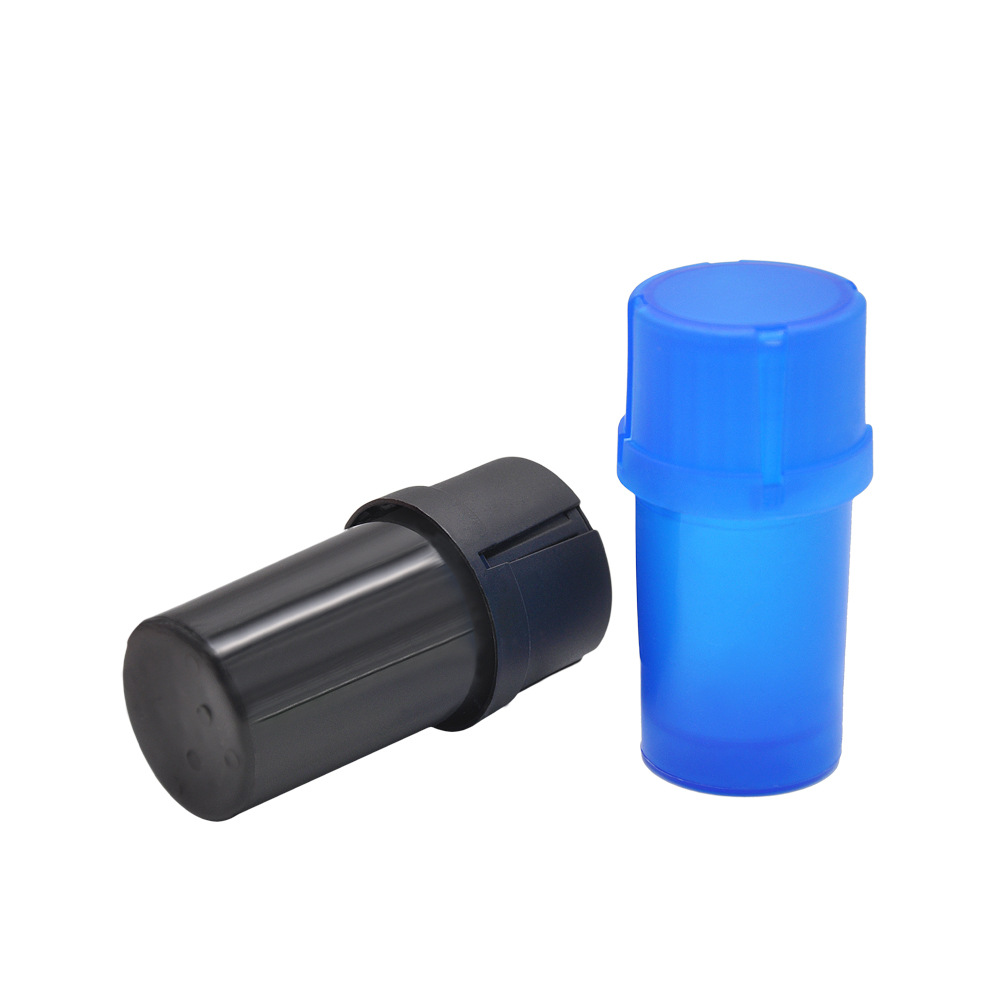 Cheap mini 40mm Plastic tobacco spice Grinder Crusher herb Grinder Crusher Smoking tobacco grinder with herb container storage box