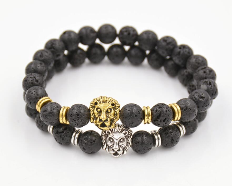 Natural Lava/volcanic Buddha Leo Lion Head Bracelet Black Lava Stone Bead Bracelets Men Women Jewelry Rope Chain Strand Bracelet
Natural Lava/volcanic Buddha Leo Lion Head Bracelet Black Lava Stone Bead Bracelets Men Women Jewelry Rope Chain Strand Bracelet