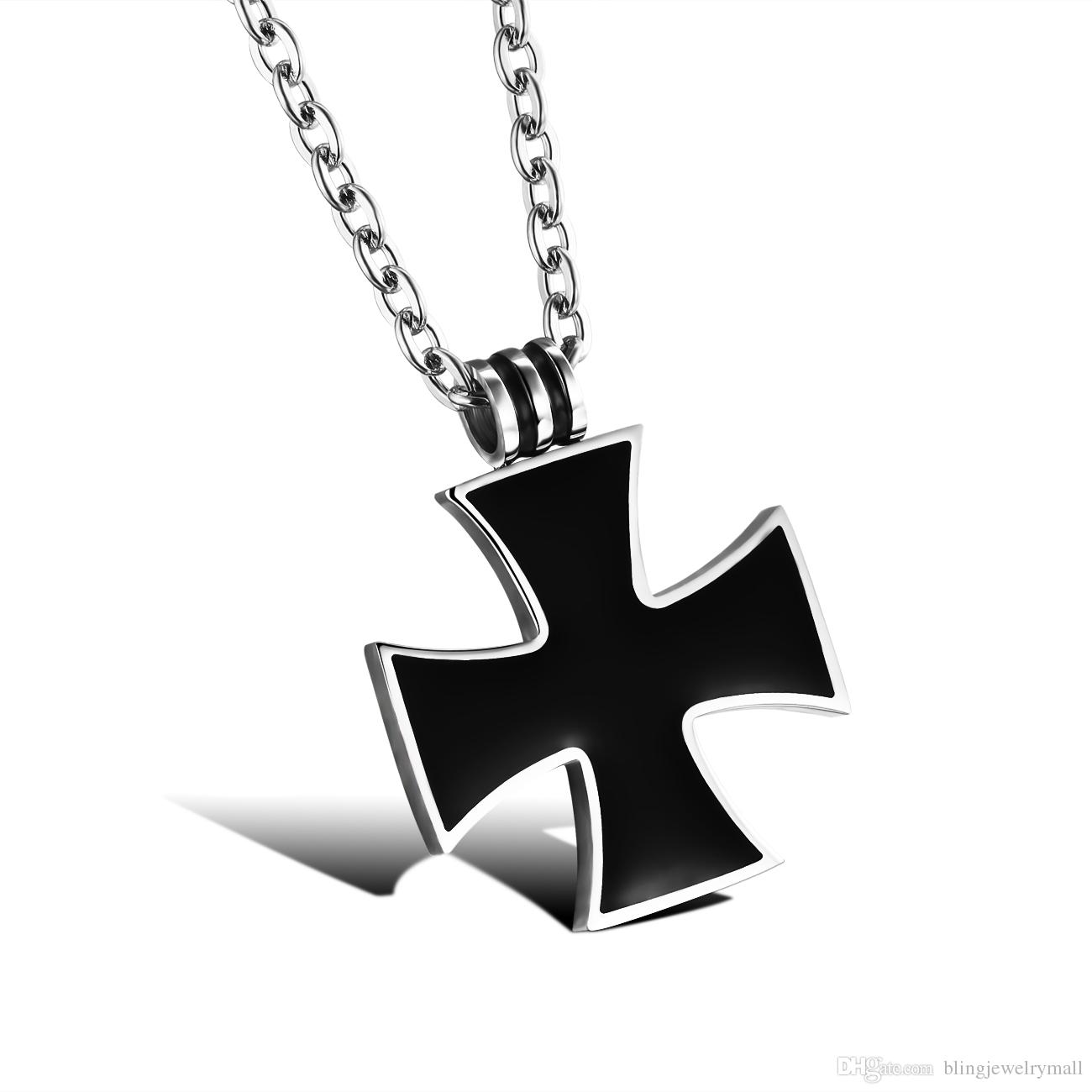 Fashion Unisex Black Cross Pendant Necklaces Classical Stainless Steel Women Men Religious Jewelry GX960
Fashion Unisex Black Cross Pendant Necklaces Classical Stainless Steel Women Men Religious Jewelry GX960