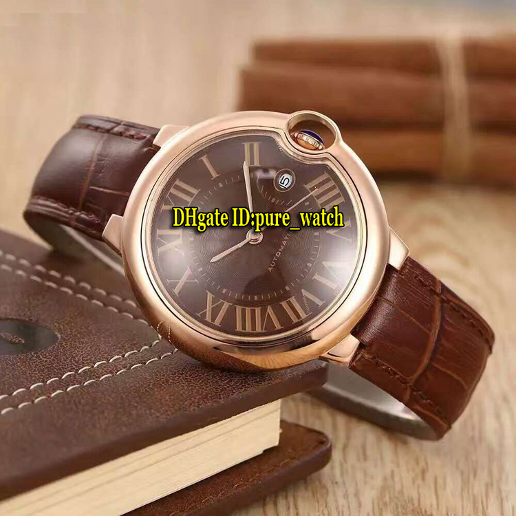 New W6920037 Brown Dial Asian 2813 Automatic Mens Watch Rose Gold Case Brown Leather Strap High Quality Cheap New Wristwatches, Slivery;brown
New W6920037 Brown Dial Asian 2813 Automatic Mens Watch Rose Gold Case Brown Leather Strap High Quality Cheap New Wristwatches, Slivery;brown