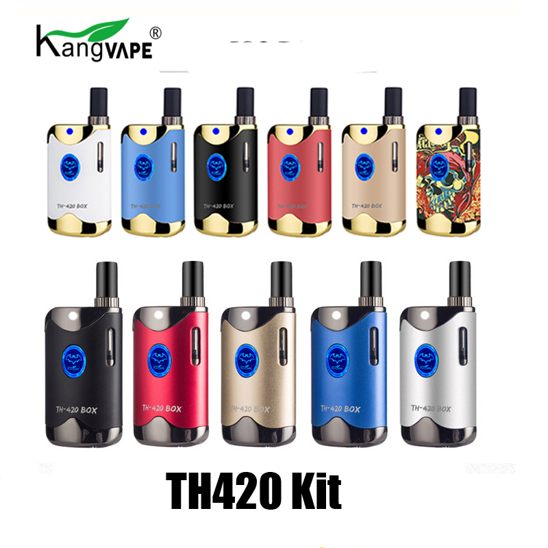 Authentic Kangvape TH420 II Starter Kit With 650 mAh Battery TH-420 2 Vape Box Mod For Thick Oil Cartridge Atomizer 100% Original, Th420 full kit (mixed colors)
Authentic Kangvape TH420 II Starter Kit With 650 mAh Battery TH-420 2 Vape Box Mod For Thick Oil Cartridge Atomizer 100% Original, Th420 full kit (mixed colors)