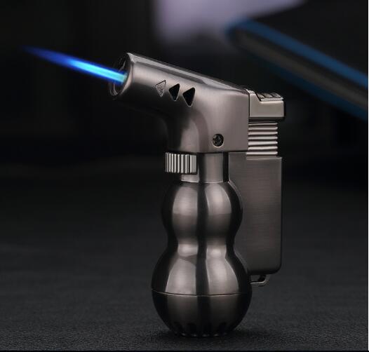 metal Classic Cigarette lighter Butane Jet Flame torch Metal Windproof butane Gas Lighter best glass bong accessories W260202