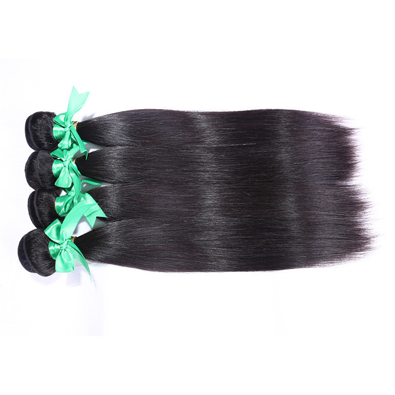 Straight wave hair bundle 3/4PCS Virgin Human Hair Extensions Cheaper Human Hair weft 100g piece