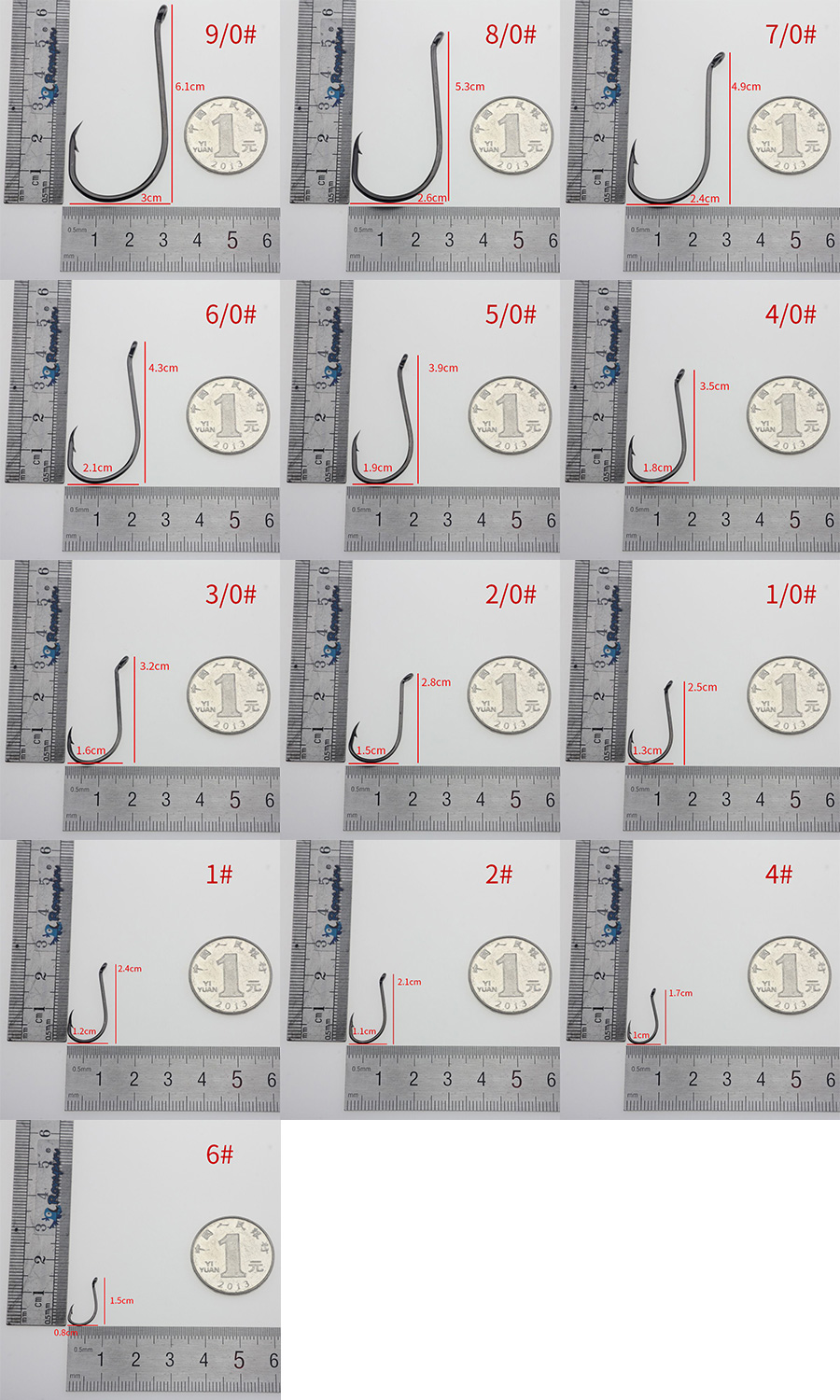 Rompin 50pcslot 8299 fishing hook Octopus Beak Bait Fishhooks Offset High Carbon Steel Barbed size 9010 1 2 4 6