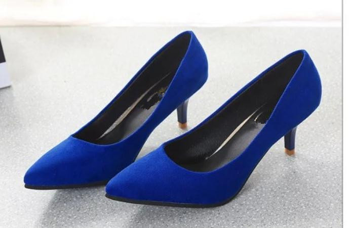Free send 2018 spring and autumn new style pointed end High-heeled Fine heel suede women's shoes, Black
Free send 2018 spring and autumn new style pointed end High-heeled Fine heel suede women's shoes, Black