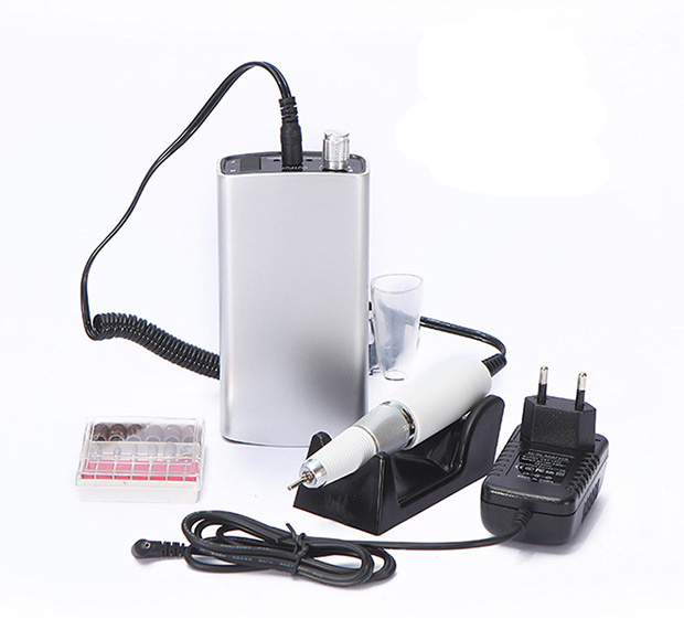 Rechargeable Portable 18W 30000RPM Electric Nail Drill Machine Acrylic File Manicure Pedicure Set