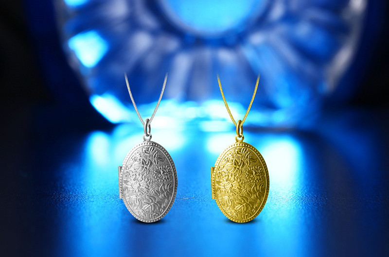 Vintage Photo Locket Necklace 925 Silver Plated Jewelry Pendant Necklace Women Gift Free Shipping