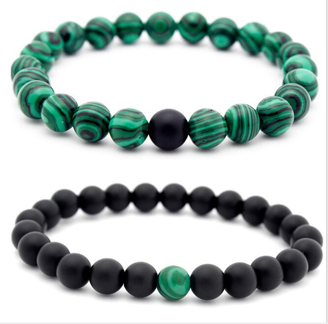 JLN Power Beads Malachite Bracelet Matt Onyx Gemstone Beaded Stretch Couple Bracelet For Man Woman
JLN Power Beads Malachite Bracelet Matt Onyx Gemstone Beaded Stretch Couple Bracelet For Man Woman