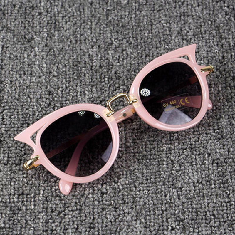 Cat Eye Kids Sunglasses Boy Girl Fashion UV Protection Sun Glasses Simple Cute Eyeglasses Frame Child Eyewear Summer Beach Accessories Z11 H260130
