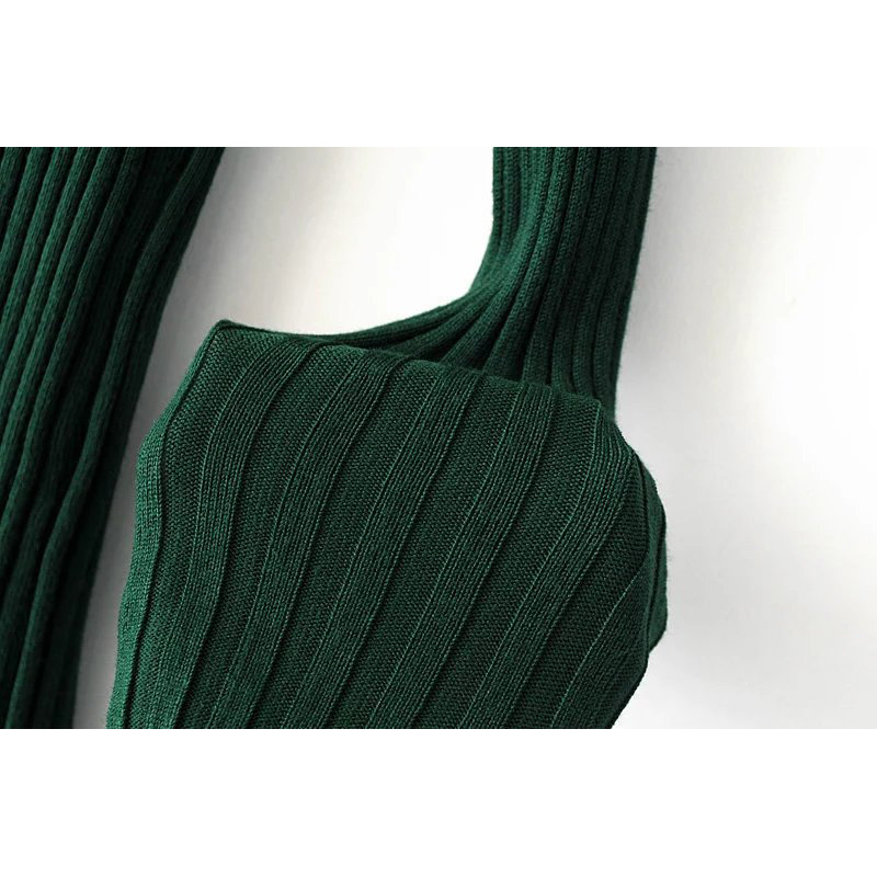 2017 New Spring Deep V Forest Green Pullovers Woman Stretch Knitted Sweater Women Elastic All Match Size Jumper Basic Tops C3554