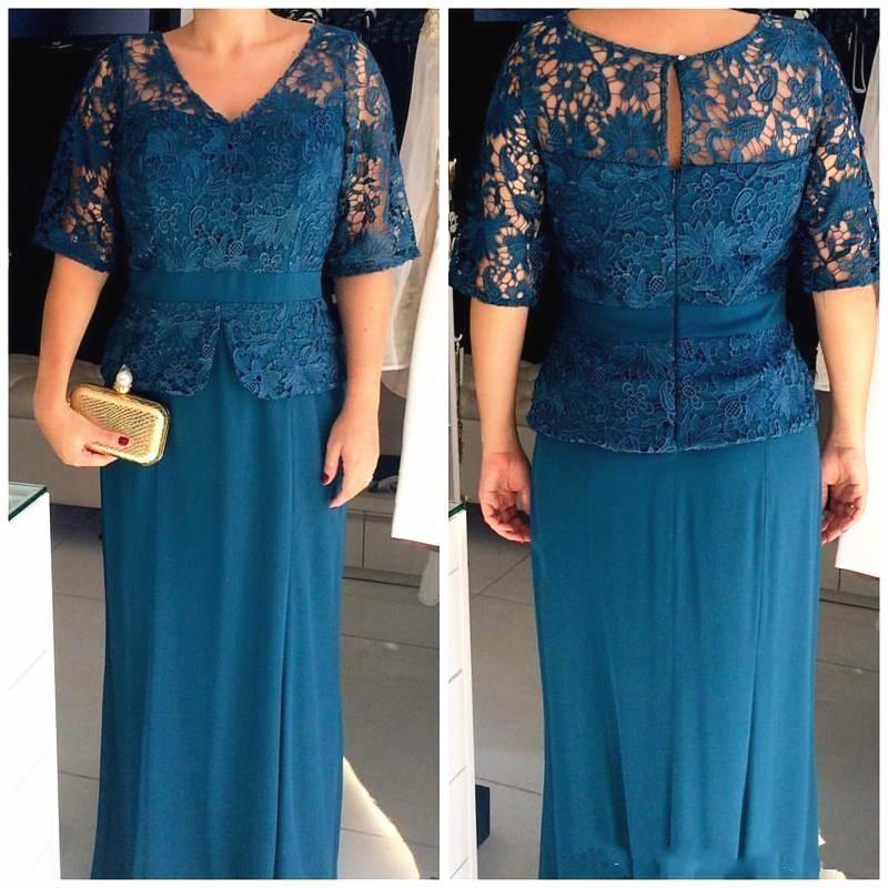 Elegant Lace Top Chiffon Mother of the Bride Dresses V Neck Half Sleeves Peplum Sheath Wedding Guest Dress Prom Evening Gowns
Elegant Lace Top Chiffon Mother of the Bride Dresses V Neck Half Sleeves Peplum Sheath Wedding Guest Dress Prom Evening Gowns
