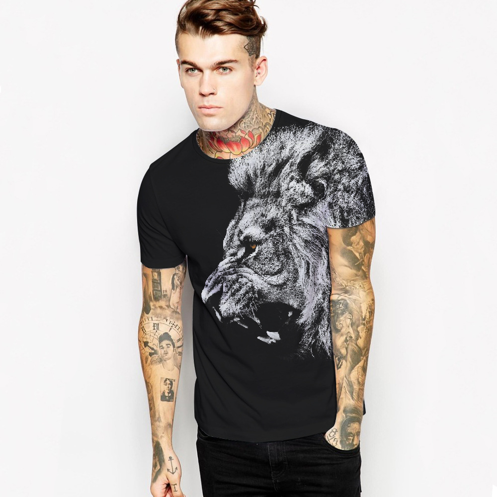 Summer Black 3D Lion t-shirt Men Punk Rock Fitness T-shirt Casual Mens Streetwear For Couple Clothing Hip Hop T Shirt Tops S-3XL
Summer Black 3D Lion t-shirt Men Punk Rock Fitness T-shirt Casual Mens Streetwear For Couple Clothing Hip Hop T Shirt Tops S-3XL
