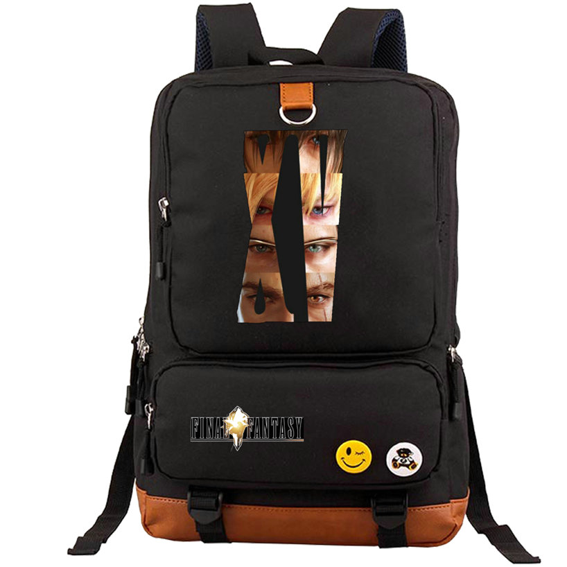 Final Fantasy backpack Cloud Strife daypack 7 game schoolbag Quality rucksack Sport school bag Outdoor day pack, Black
Final Fantasy backpack Cloud Strife daypack 7 game schoolbag Quality rucksack Sport school bag Outdoor day pack, Black
