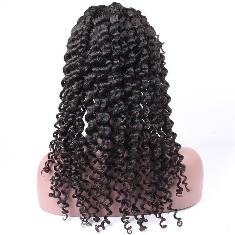Lace Front Human Hair Wigs Brazilian Human Hair Wigs with Pre Plucked Hairline Cambodian Deep Wave Lace Front Wigs for Black Women