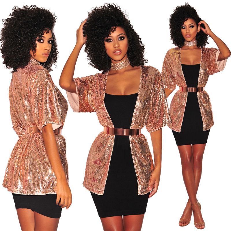 Sequins Stage Suit Long Blazer Women CHEAPEST Latin Dance Shirts F525 Top Dance Clothes Gold 1/2 Sleeve
Sequins Stage Suit Long Blazer Women CHEAPEST Latin Dance Shirts F525 Top Dance Clothes Gold 1/2 Sleeve