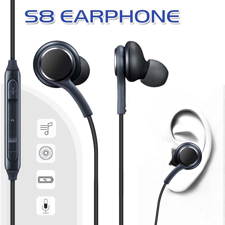 In-Ear S8 Earphones Bass Headsets Stereo Sound Headphones OEM Earbuds With Volume Control For Samsung Galaxy S8 Plus S7 S6 Edge No Package, Black
In-Ear S8 Earphones Bass Headsets Stereo Sound Headphones OEM Earbuds With Volume Control For Samsung Galaxy S8 Plus S7 S6 Edge No Package, Black