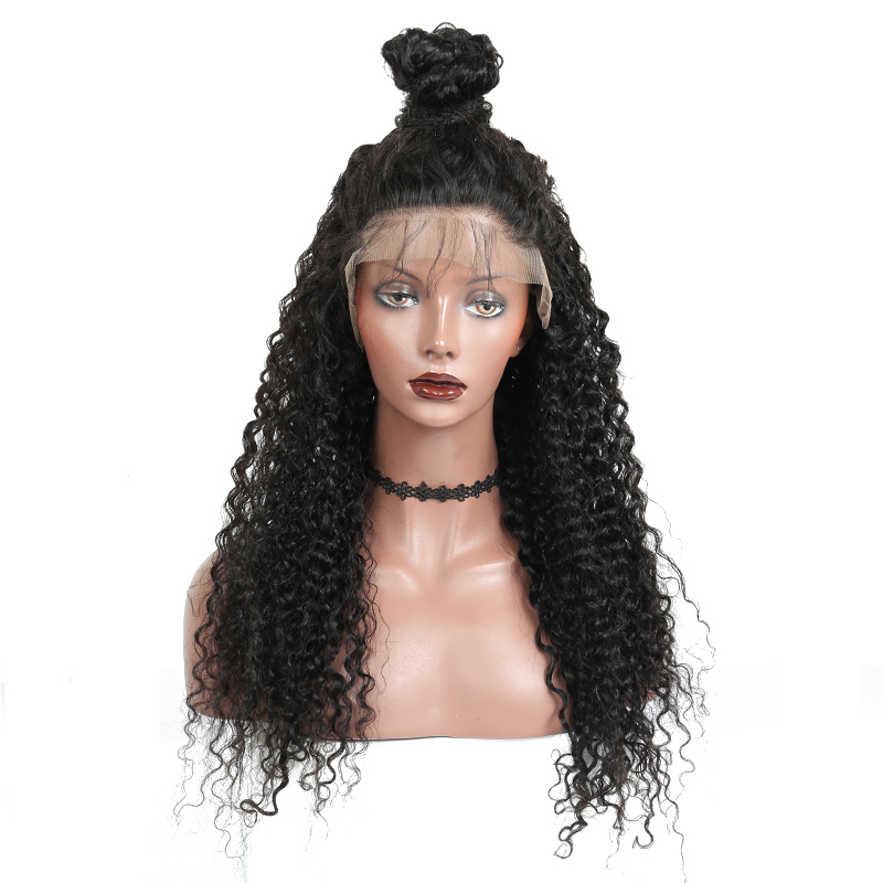 Kinky Curly Human Hair Wigs 13x4 Lace Front Wig 130% Density Brazilian Virgin Wet and Wave Curls for Black Women Pre Plucked