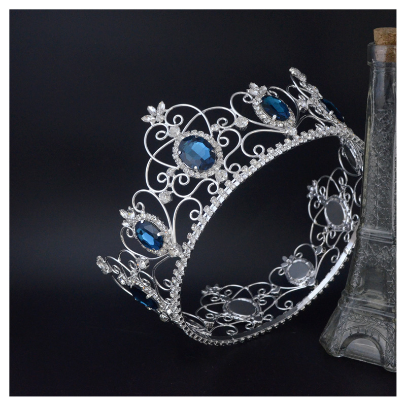 Large Full Round Crown Kind Or Queen Men Woman Austrian Rhinestone Crystal Blue Zircon Colour And Mixing Red Stone Hair Jewelry Tiaras 02251
Large Full Round Crown Kind Or Queen Men Woman Austrian Rhinestone Crystal Blue Zircon Colour And Mixing Red Stone Hair Jewelry Tiaras 02251