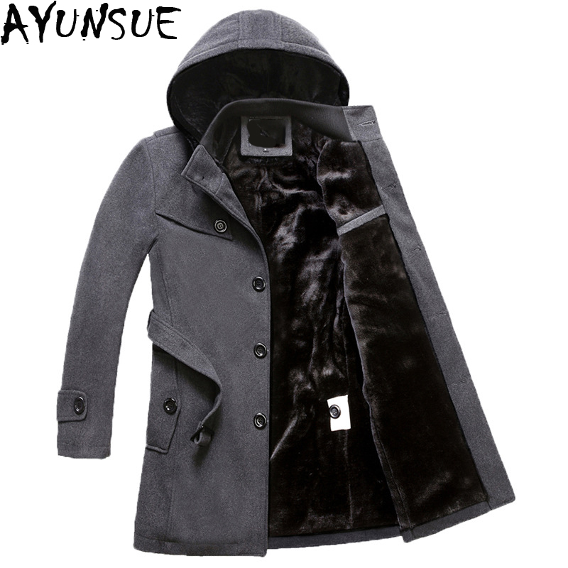 AYUNSUE Men's black Jackets Winter Brand Men Woolen Coats Long Jackets And Coat Male Velvet Thicken Plus Size 4XL Overcoat LX772
AYUNSUE Men's black Jackets Winter Brand Men Woolen Coats Long Jackets And Coat Male Velvet Thicken Plus Size 4XL Overcoat LX772