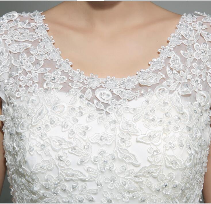 New Spring and Summer Fashion Wedding Dresses 2018 vestido de noiva Korean Style White Princess Bride Lace Up Ball Gown 
New Spring and Summer Fashion Wedding Dresses 2018 vestido de noiva Korean Style White Princess Bride Lace Up Ball Gown