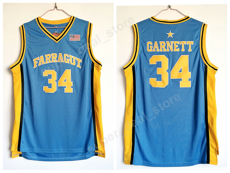 Farragut College 34 Kevin Garnett Jersey Men Blue Embroidery Basketball Garnett High School Jerseys Sport High Quality
Farragut College 34 Kevin Garnett Jersey Men Blue Embroidery Basketball Garnett High School Jerseys Sport High Quality