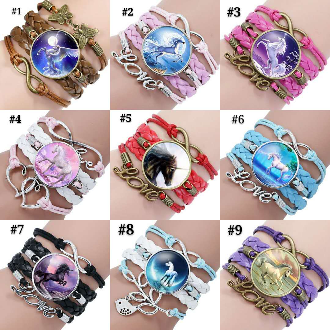 nfinity Unicorn Bracelet Love Charm Pegasus Unicorn Glass Cabochon Multilayer Wrap Bracelet Wrist Bangle Cuffs Fashion Jewelry
nfinity Unicorn Bracelet Love Charm Pegasus Unicorn Glass Cabochon Multilayer Wrap Bracelet Wrist Bangle Cuffs Fashion Jewelry