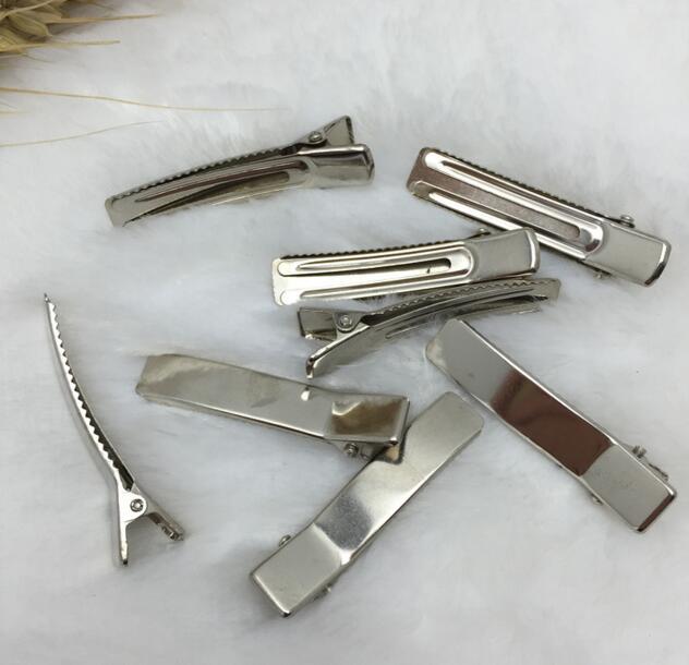 20Pcs Metal Double Prong Alligator hair clip accessories with Teeth Hairclips Hair Pin Girls Hair bow flower Dress Accessory FJ3217