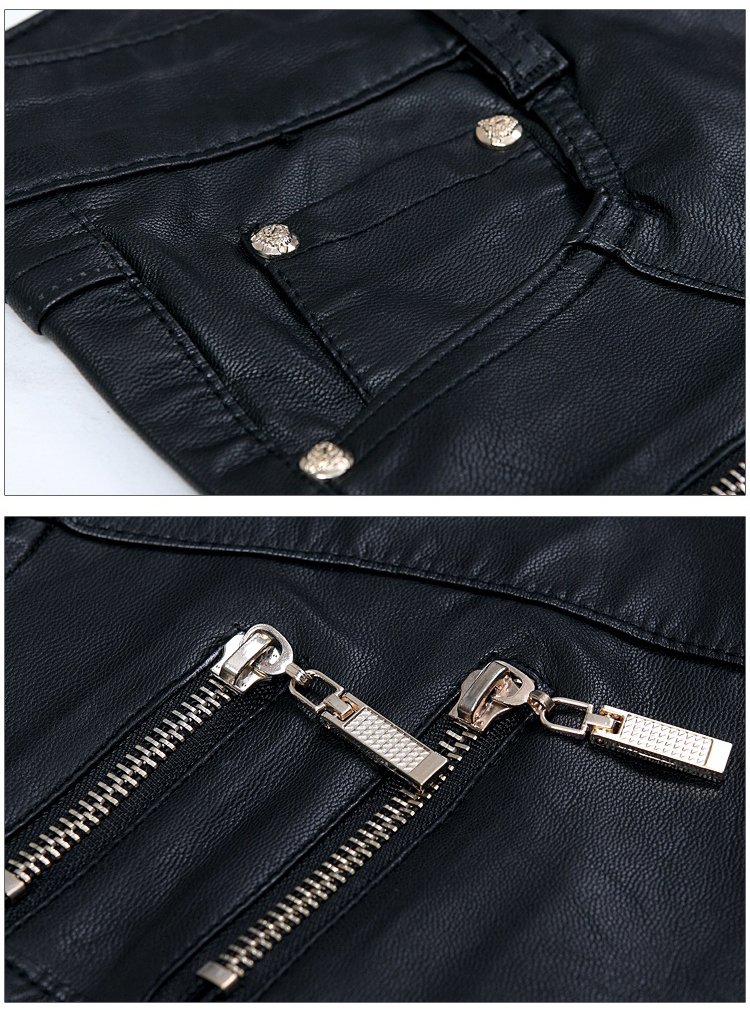 New fashion men leather pants skinny motorcycle straight jeans casual trousers size 28-36 A1031