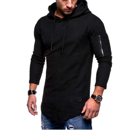 Autumn New Fashion Mens Hoodies Brand Men Solid Color Hooded Sling Sweatshirt Mens Hoodie Hip Hop Hoodie XXXL