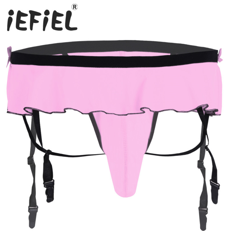 Fashion Mens Male Lingerie Sexy Bikini Briefs Underwear Underpants Sissy Thong Triangle Panties with Bulge Pouch Garters, Black
Fashion Mens Male Lingerie Sexy Bikini Briefs Underwear Underpants Sissy Thong Triangle Panties with Bulge Pouch Garters, Black