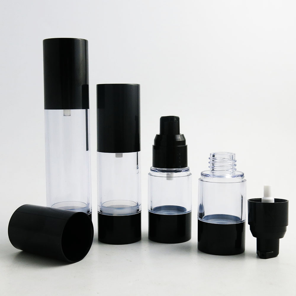 12 x 15ML 30ML 50ML Travel Refillable AS Cosmetic Airless Bottles Plastic Treatment Pump Lotion Containers with Black Lids
12 x 15ML 30ML 50ML Travel Refillable AS Cosmetic Airless Bottles Plastic Treatment Pump Lotion Containers with Black Lids