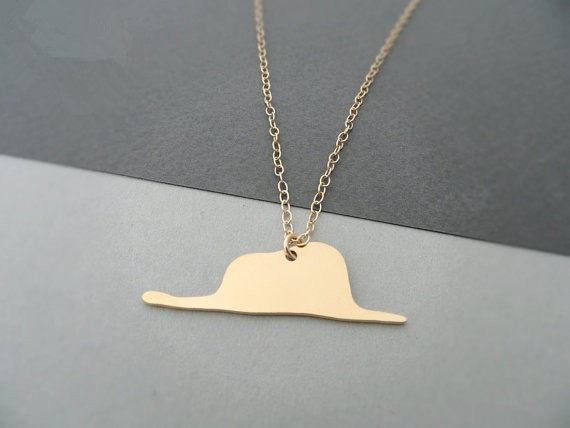 10PCS Baby Elephant in Snake Necklace Little Le Petit Prince Necklace Story Cartoon Image Necklace Cute Animal Necklaces Jewelry Gifts