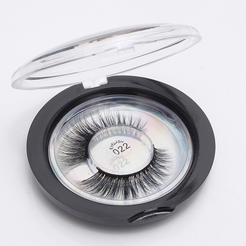 3D Mink False Eyelashes 23 Styles Long Thick Cross Natural Faux Eye Lash Extensions with Round Case Lightweight for Daily Use X250926