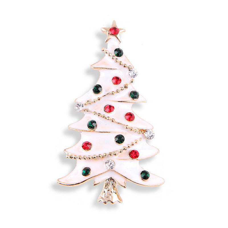 White Enamel Christmas Tree Brooches Pins With Crystal for Women Men Children Merry Xmas Gift Rhinestone Badge Whloesale Beautiful Broche
White Enamel Christmas Tree Brooches Pins With Crystal for Women Men Children Merry Xmas Gift Rhinestone Badge Whloesale Beautiful Broche