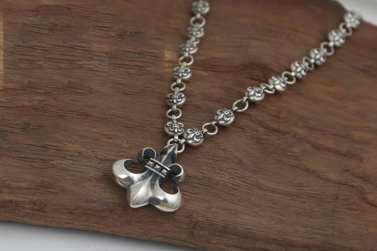 Brand new 925 Thai sterling silver jewelry vintage style antique silver hand-made designer a beautiful Anchor pendant necklace