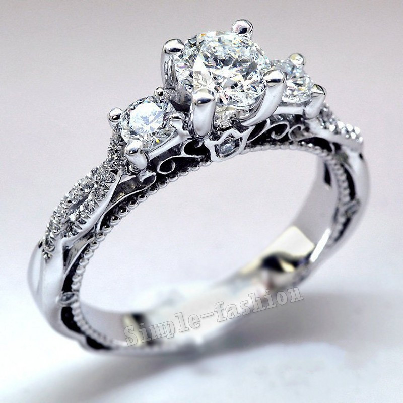 choucong Female Fashion ring Three-stone 2ct Diamond 925 Sterling silver Engagement Wedding Band Ring for women 
choucong Female Fashion ring Three-stone 2ct Diamond 925 Sterling silver Engagement Wedding Band Ring for women