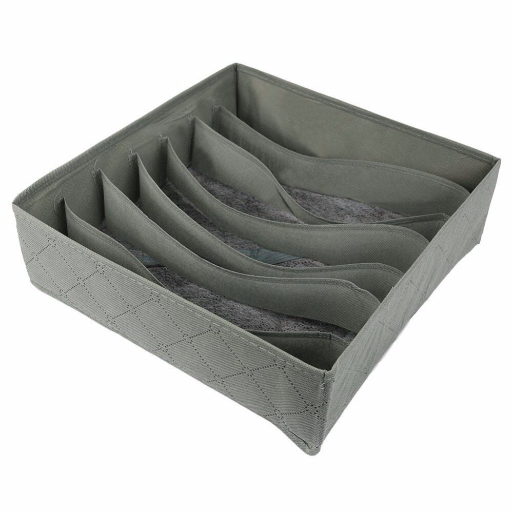 new 3 PCS/set Bamboo charcoal Non-woven Fabric Foldable Storage box underwear Organizer Bra Necktie Panties Socks Case Drawer