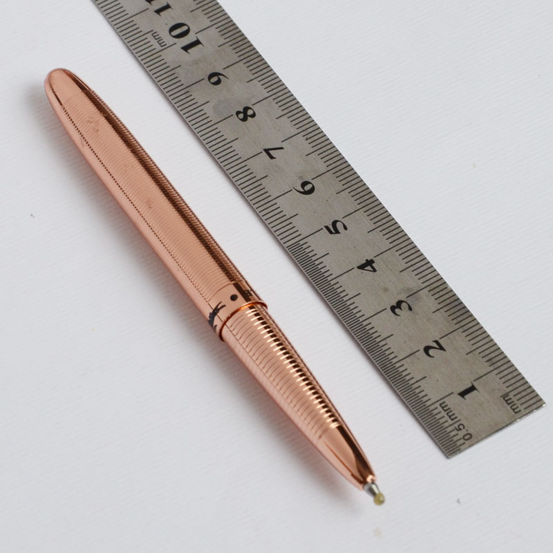 MINI CROCODILE ROLLER BALL PEN PEN COPPER RINGS+ POUCH NEAT CONVIENCE 9CM