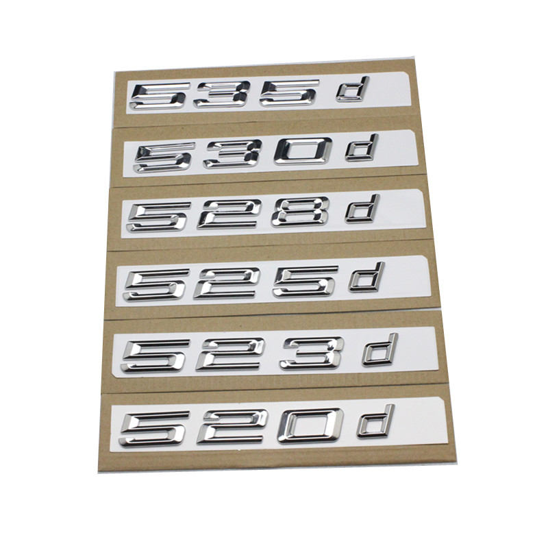New 1pcs 3D Chrome Silver and Black 520d 523d 525d 528d 530d 535d Rear Boot Trunk Lid Letters Badge Emblem Logo for BMW 5 series
New 1pcs 3D Chrome Silver and Black 520d 523d 525d 528d 530d 535d Rear Boot Trunk Lid Letters Badge Emblem Logo for BMW 5 series
