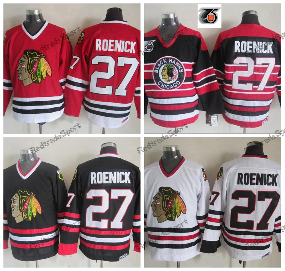 Mens 1992 Vintage 75th Jeremy Roenick Chicago Blackhawks Hockey Jerseys Cheap Home Red Classic White 27 Jeremy Roenick Stitched Shirts, Black;red
Mens 1992 Vintage 75th Jeremy Roenick Chicago Blackhawks Hockey Jerseys Cheap Home Red Classic White 27 Jeremy Roenick Stitched Shirts, Black;red