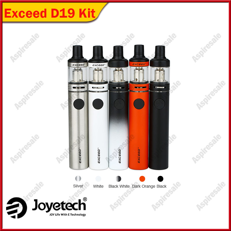 Authentic Joyetech Exceed D19 Starter Kit 2.0ml Joyetech vaporizer kit pen-style vapor powered via 1500mah battery, White
Authentic Joyetech Exceed D19 Starter Kit 2.0ml Joyetech vaporizer kit pen-style vapor powered via 1500mah battery, White
