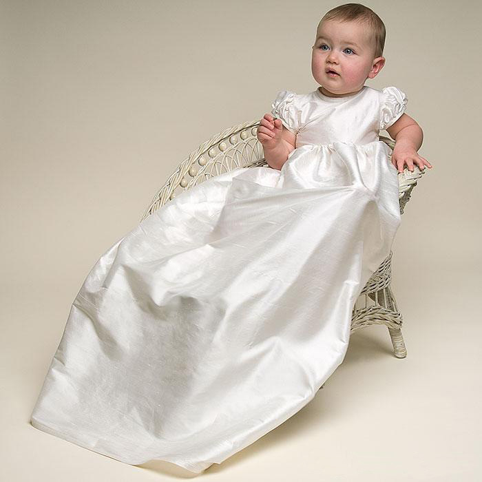 Two in One Vintage Lace Christening Gowns Short Sleeves Ivory White Champagne Long Babies Baptism First Communion Dresses