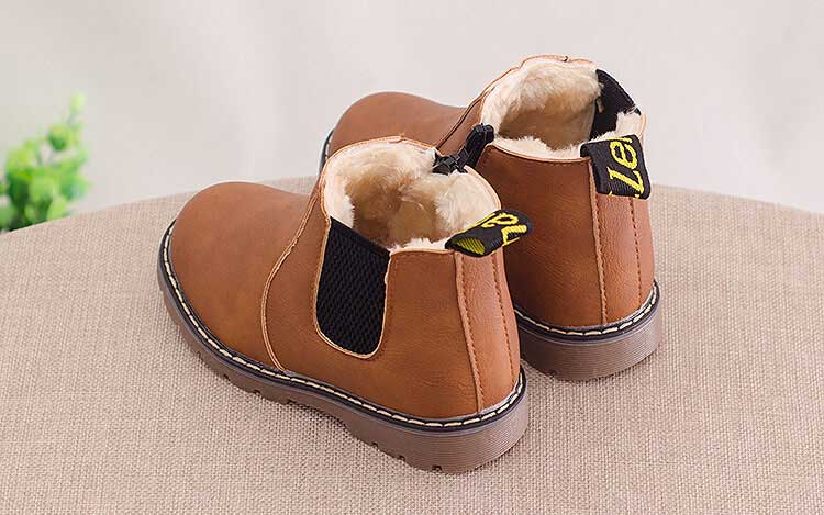 Kids Ankle Boots Girls Boys Fashion Boots With Velvet Warm Autumn Martin Boots Children Winter Shoes Footwear #47