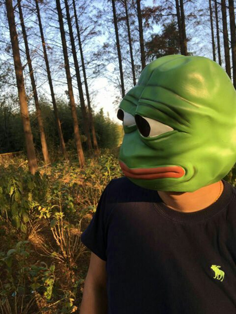 Cartoon hot Pepe the Sad frog latex Mask Hot Selling Realistic Full Head Carnival Mask Celebrations Party Adul
Cartoon hot Pepe the Sad frog latex Mask Hot Selling Realistic Full Head Carnival Mask Celebrations Party Adul