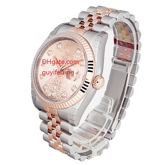 Top Women wristwatches 36mm 116231 Jubilee Diamond Dial 18K Rose Gold SS Stainless Steel bracelet Automatic Mechanical Men Watch Watches, Pink
Top Women wristwatches 36mm 116231 Jubilee Diamond Dial 18K Rose Gold SS Stainless Steel bracelet Automatic Mechanical Men Watch Watches, Pink
