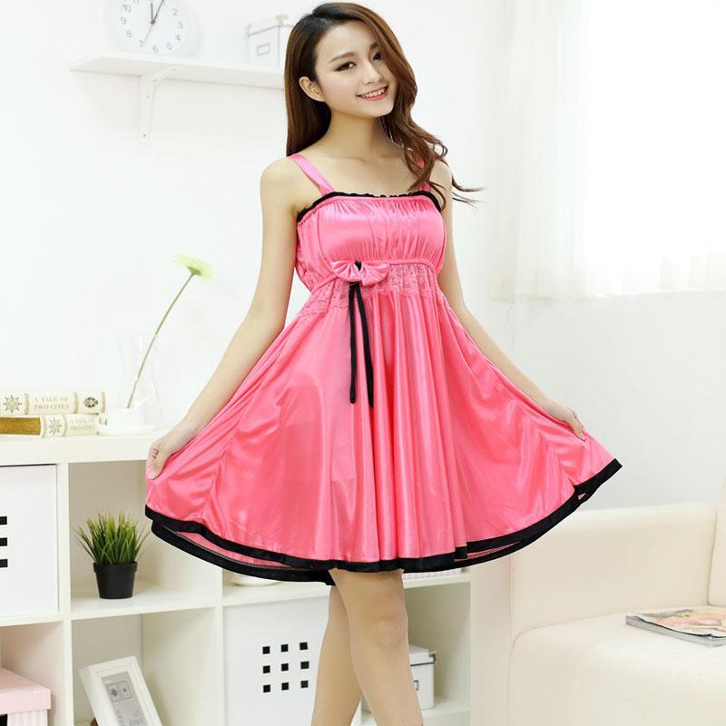 2016 ladies summer pajamas High Quality Sexy suspenders pyjamas Female Nightdress Sleeveless Womens Sleepwear Lingerie, Pink
2016 ladies summer pajamas High Quality Sexy suspenders pyjamas Female Nightdress Sleeveless Womens Sleepwear Lingerie, Pink