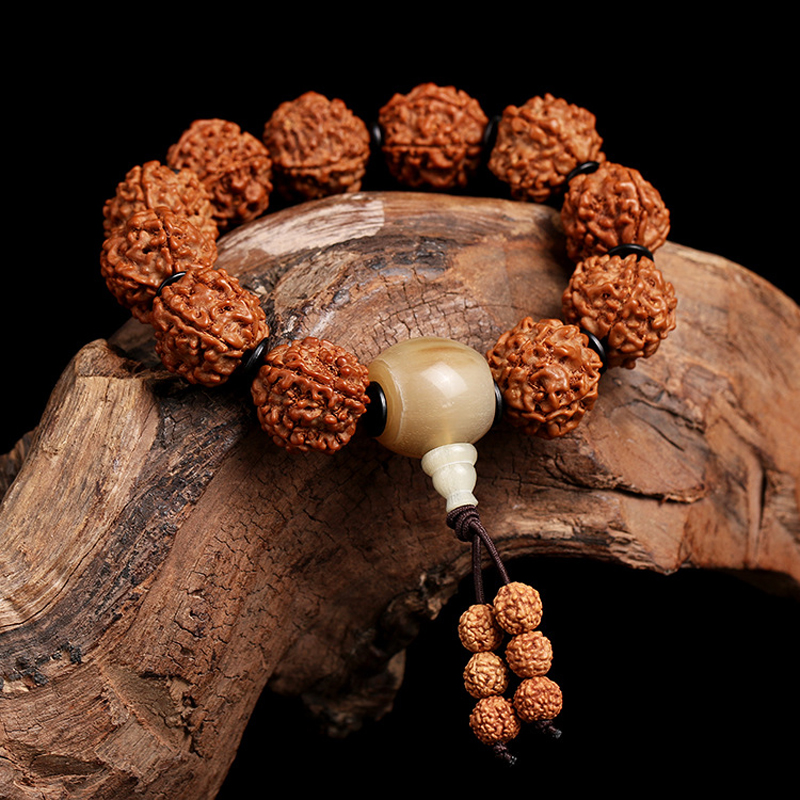 Ethnic Nepal Kingkong Bodhi Bracelet 18mm Beads Round Rudraksha Bodhi Seeds Buddha Prayer Bracelets Japa Mala Wristband Ox Horn
Ethnic Nepal Kingkong Bodhi Bracelet 18mm Beads Round Rudraksha Bodhi Seeds Buddha Prayer Bracelets Japa Mala Wristband Ox Horn