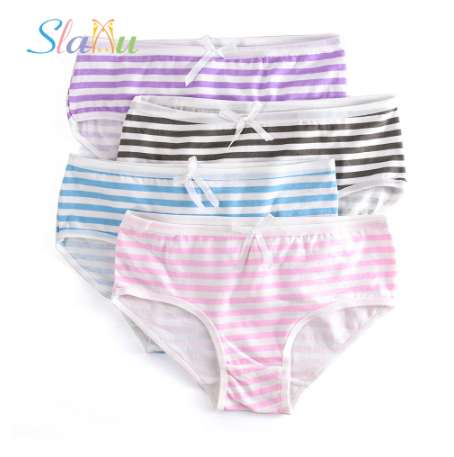 4-Pack Teenage Girls Panties Candy Colors Soft Cotton Young Girl Briefs for Kids Underwear Pants Underpants 9-20T
4-Pack Teenage Girls Panties Candy Colors Soft Cotton Young Girl Briefs for Kids Underwear Pants Underpants 9-20T