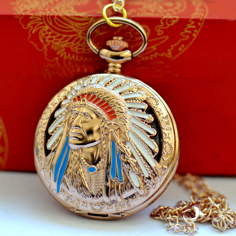 Wholesale 100pcs/lot Indians Quartz watches Necklace Chain pocket watches PW084, Gold
Wholesale 100pcs/lot Indians Quartz watches Necklace Chain pocket watches PW084, Gold